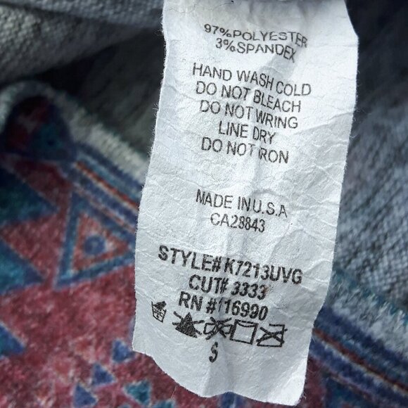 ATTRACTIVE ECLIPSE Sweater Dress Women's Size Small Mini Dress AZTEC Print IKAT - Picture 5 of 6